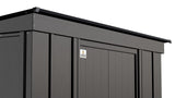 Arrow Classic Galvanized Steel Storage Shed, Charcoal, 10-ft x 4-ft