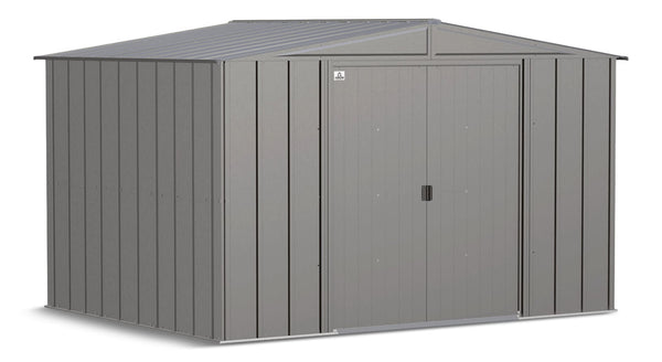 Arrow Classic Galvanized Steel Storage Shed, Charcoal, 10-ft x 8-ft Y8