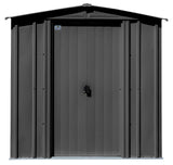 Arrow Classic Galvanized Steel Storage Shed, Charcoal, 6-ft x 7-ft