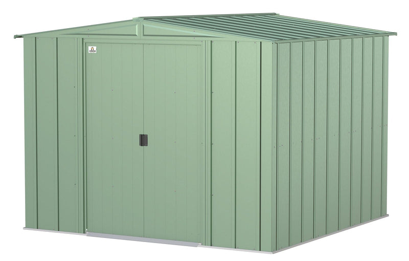Arrow Classic Galvanized Steel Storage Shed, Sage Green, 8-ft x 8-ft K3