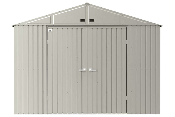 Arrow Elite 10x14-ft Cool Grey Corrosion-Resistant Steel Shed O4