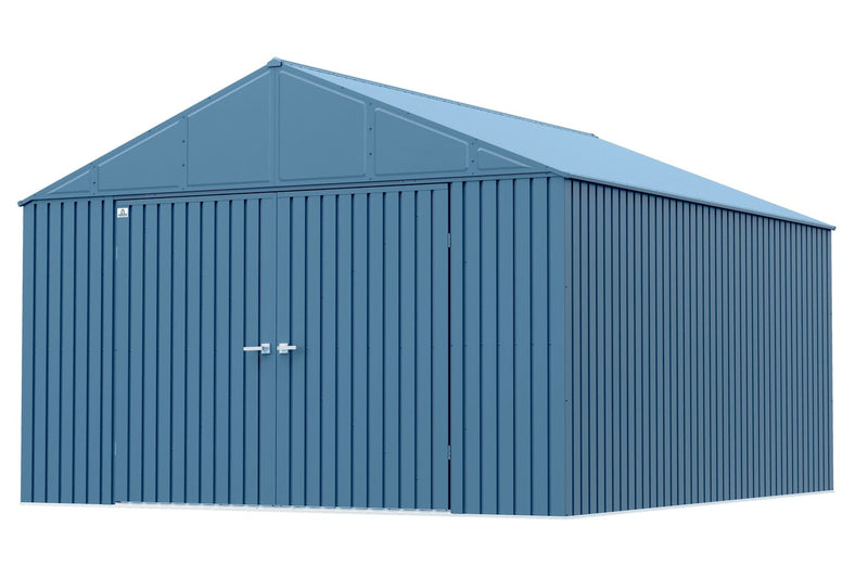 Arrow Elite 12x14-ft Blue Grey Corrosion-Resistant Steel Shed C0