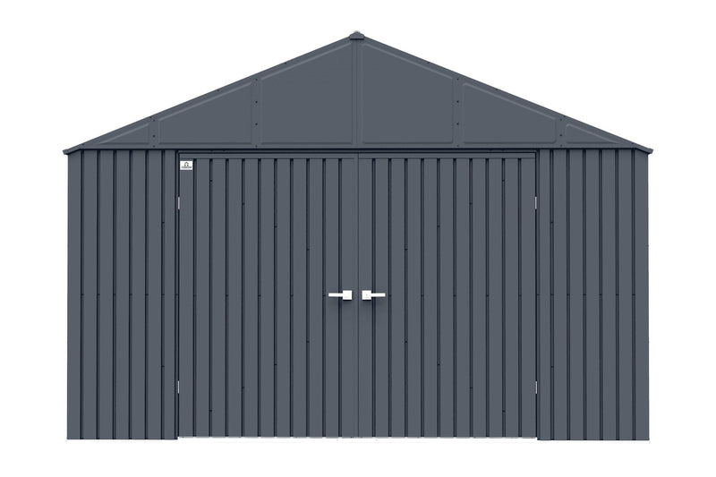 Arrow Elite 12x16-ft Anthracite Corrosion-Resistant Steel Storage Shed K9