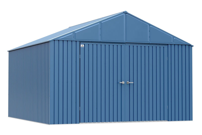 Arrow Elite 14x12-ft Anthracite Corrosion-Resistant Steel Shed X3