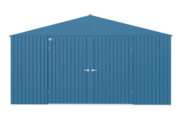 Arrow Elite 14x12-ft Blue Grey Corrosion-Resistant Steel Shed K6