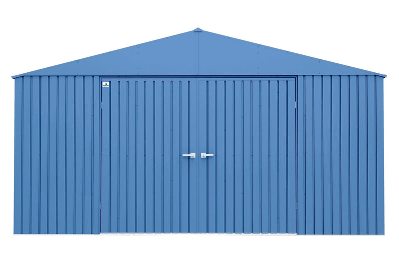 Arrow Elite 14x14-ft Corrosion-Resistant Blue Grey Steel Shed X3