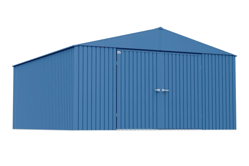 Arrow Elite 14x16-ft Blue Grey Corrosion-Resistant Steel Shed X6