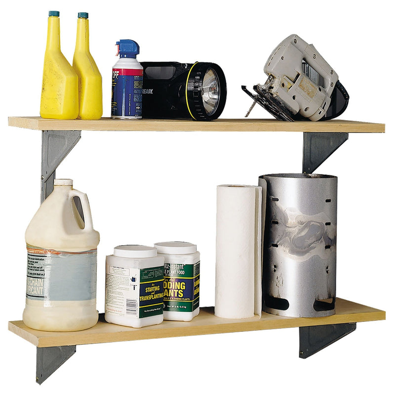 Arrow Galvanized Steel Shelf Kit with Hanger and Brackets L7