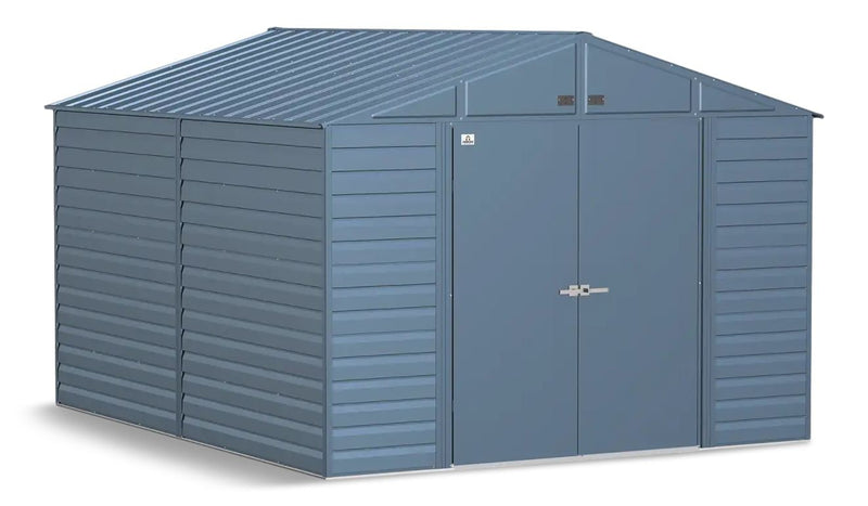 Arrow Select Galvanized Steel Storage Shed, Blue Grey, 10-ft x 8-ft T2