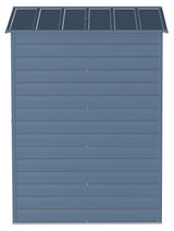 Arrow Select Galvanized Steel Storage Shed, Blue Grey, 6-ft x 5-ft