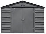 Arrow Select Galvanized Steel Storage Shed, Charcoal, 10-ft x 8-ft