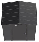 Arrow Select Galvanized Steel Storage Shed, Charcoal, 6-ft x 5-ft