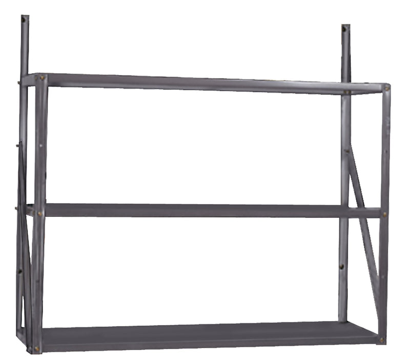 Arrow Telescoping 3-Tier Galvanized Steel Shelf Kit P4