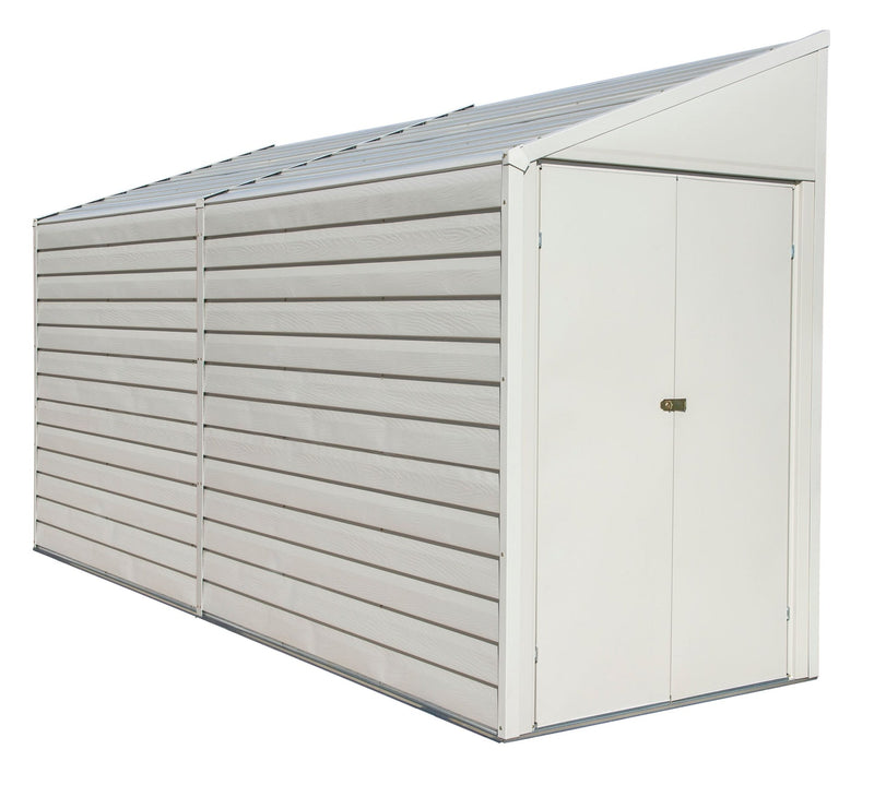 Arrow Yardsaver Electro Galvanized Steel Storage Shed, 4-ft x 10-ft P8