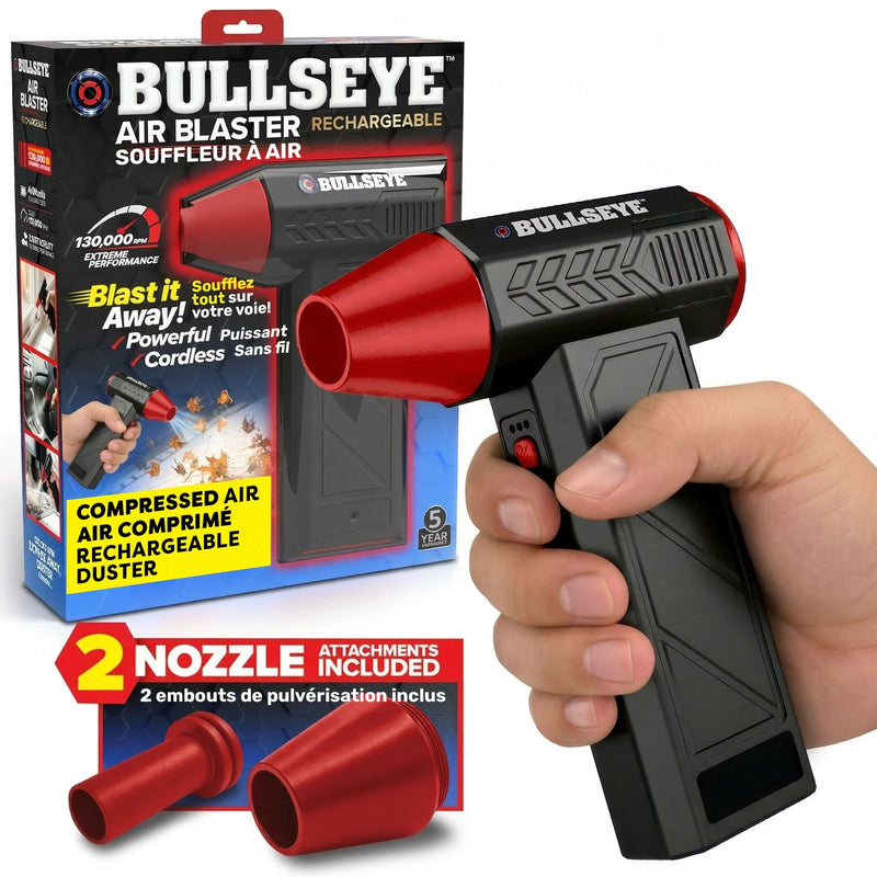 As Seen On TV Bullseye Air Blaster 7.4V Rechargeable Handheld Blower O8