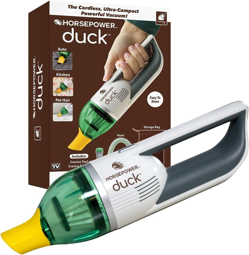As Seen On TV Horsepower Duck Ultra-Compact Cordless Handheld Vacuum S2