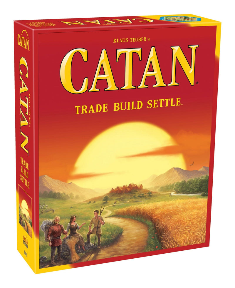 Asmodee Klaus Teuber's Settlers of Catan Original Trade Build Settle Board Game Set, Ages 10+ F1