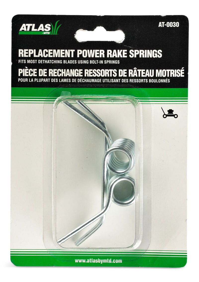 Atlas Dethatching Steel Spring, Snap-In, 2-pk; for Lawn Mower Dethatching Blades X1