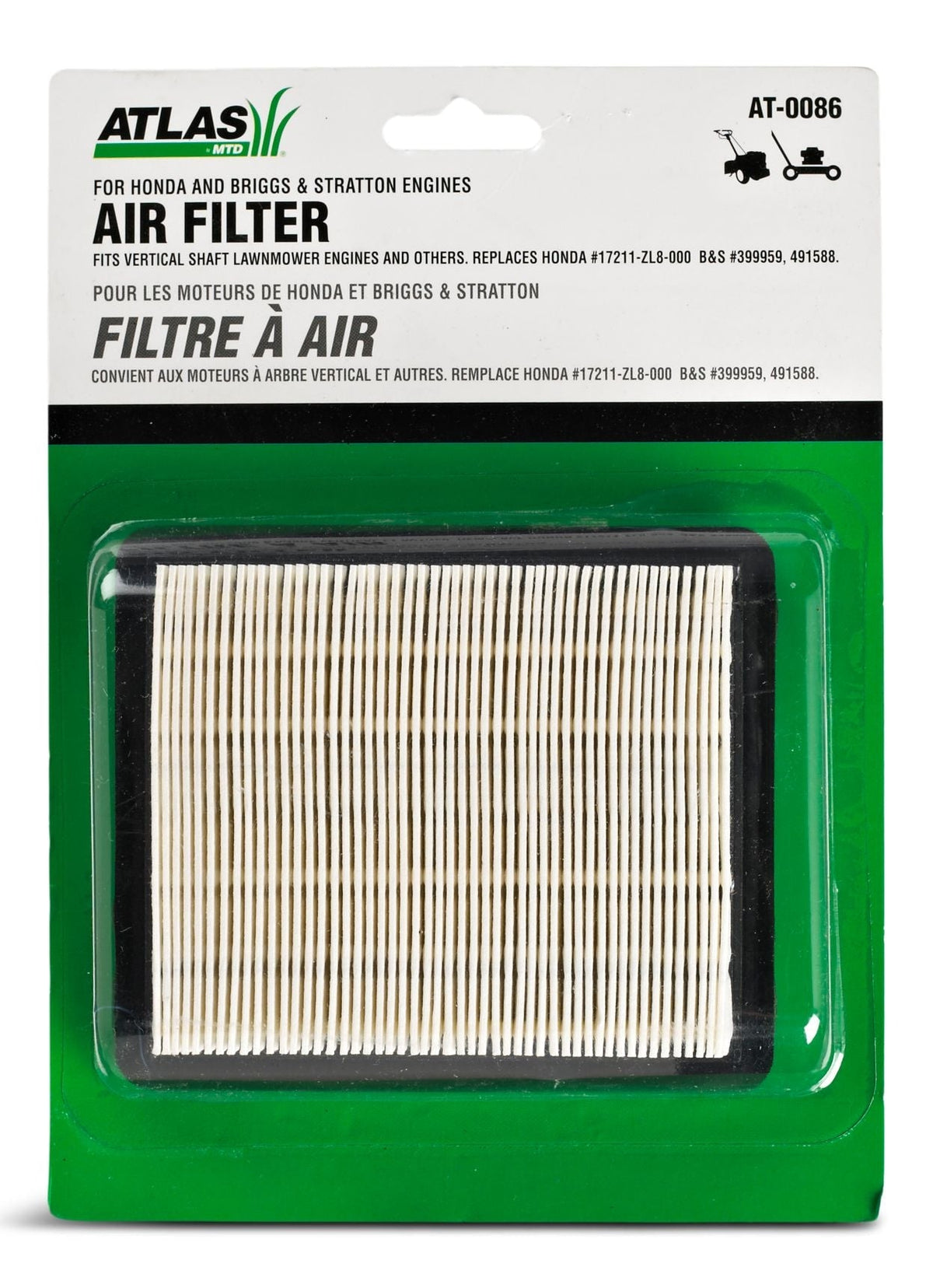 Atlas Lawn Mower Replacement Honda Engine Air Filter