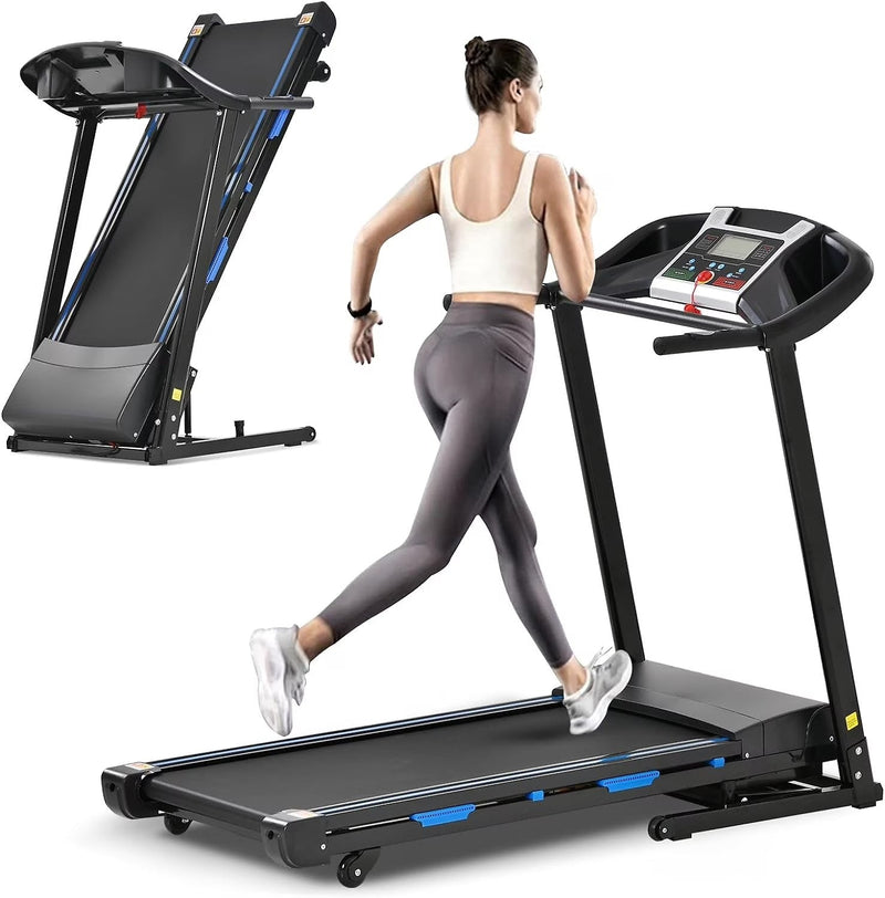 3.5HP Folding Treadmill with 15% Auto Incline 12 Preset Programs for Running Walking Exercise, 330LB Capacity, Double Running Board Shock... K6