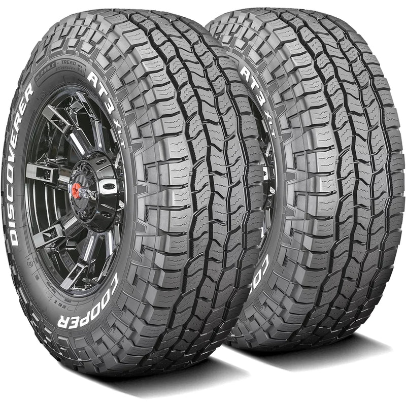 Cooper Discoverer AT3 XLT All Terrain Tires 285/75R16 10 Ply E – Fits Light Trucks & Hummer H3 Models D9
