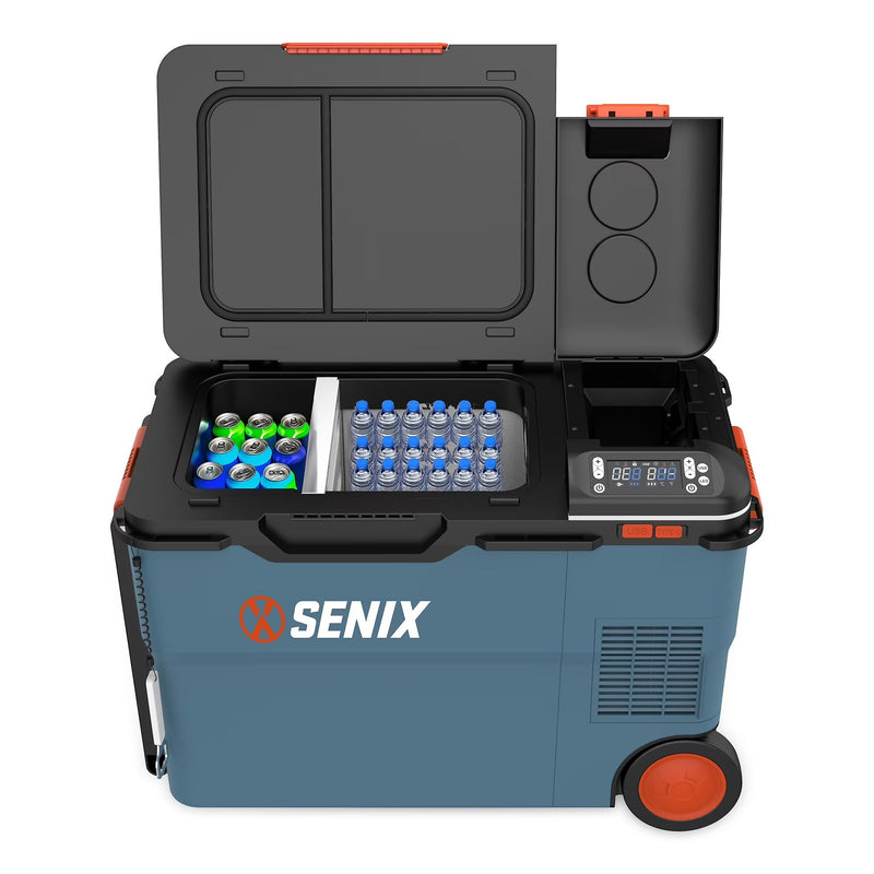 SENIX 26.4 Quart Portable Cooler/Warmer with Dual Mode Temperature Control, USB Ports, and Hybrid Power Options, Mini Fridge for Camping,... N8