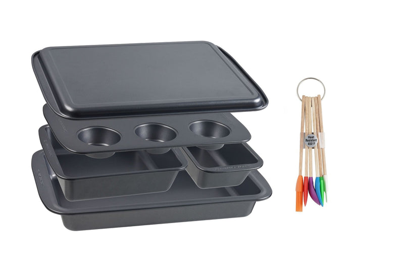 Bakers Secret 11 piece Carbon Steel Nesting Set + 6 Tools G0