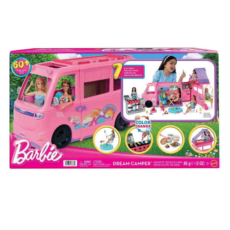 Barbie Dream Camper Toy Vehicle Playset with 60+ Accessories Y4