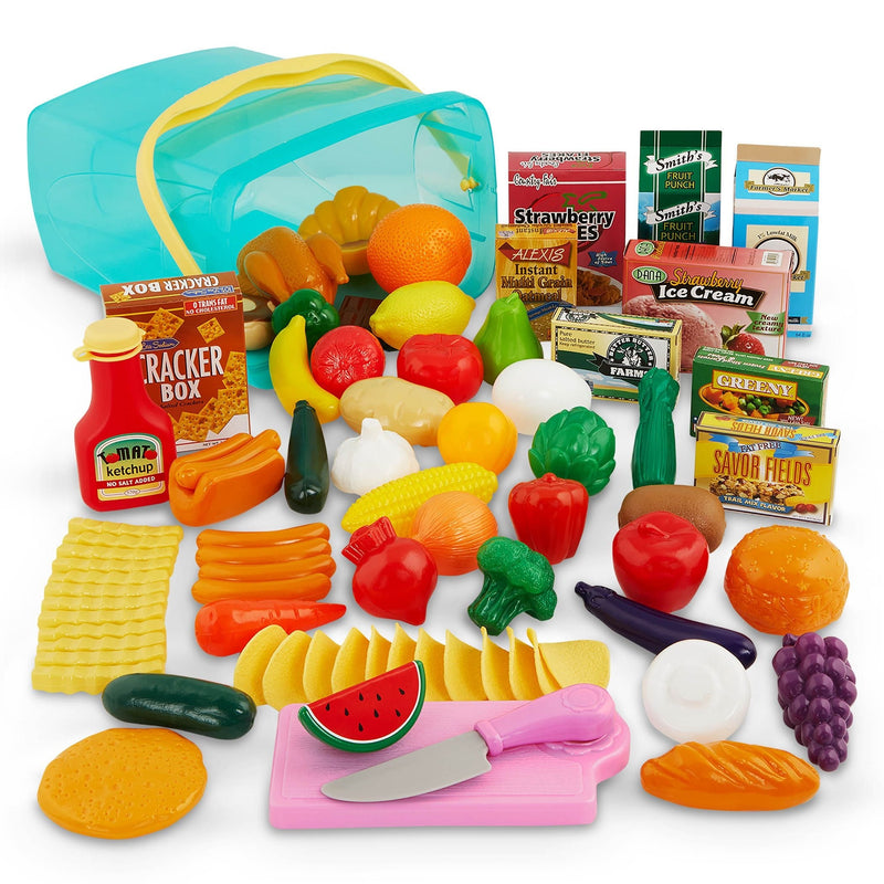 Battat Pantry in a Bucket Realistic Toy Set, 79-pc U0