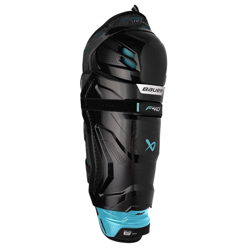 Bauer Supreme F40 Hockey Shin Guards, Junior, Black, Assorted Sizes D3