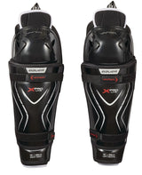 Bauer Vapor X Pro Lite Senior Hockey Shin Guards with Tapered Fit, Hyperlite HD Foam, Black