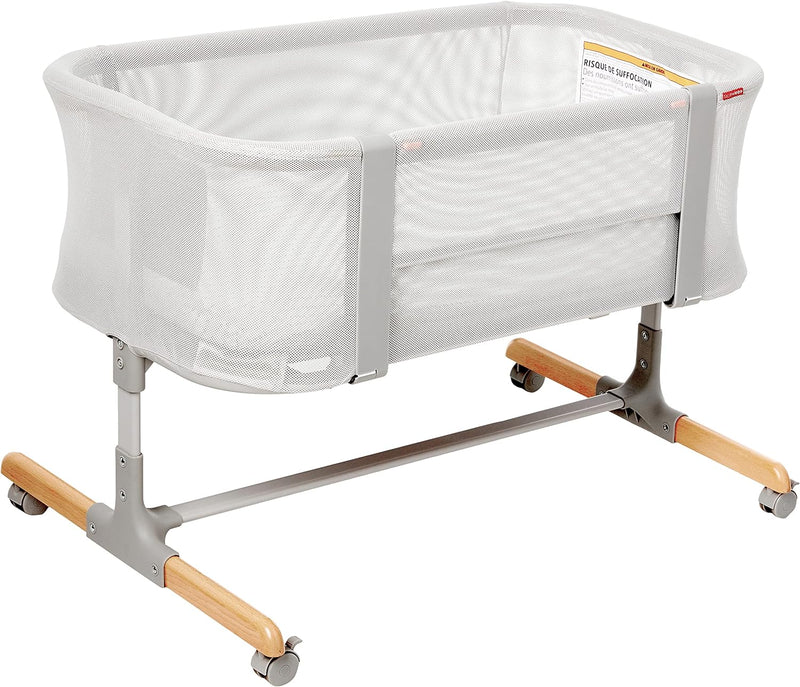 Baby Bassinet, Cozy Up 2-in-1 Bedside Sleeper & Bassinet, Grey Z5