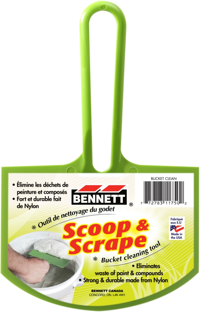 Bennett Plastic Paint Bucket Clean Scoop, 6-in D0