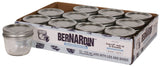 Bernardin Regular Mouth Decorative Glass Mason Jars with Snap Lids, 125 mL, 12 Count