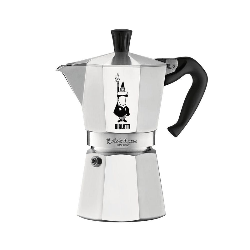 Bialetti Moka Pot with Ergonomic Anti-Scale Handle, 6-Cup N5