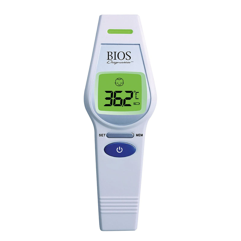 Bios Diagnostics Non-Contact Digital Infrared Forehead Thermometer, 1-Second Reading G7