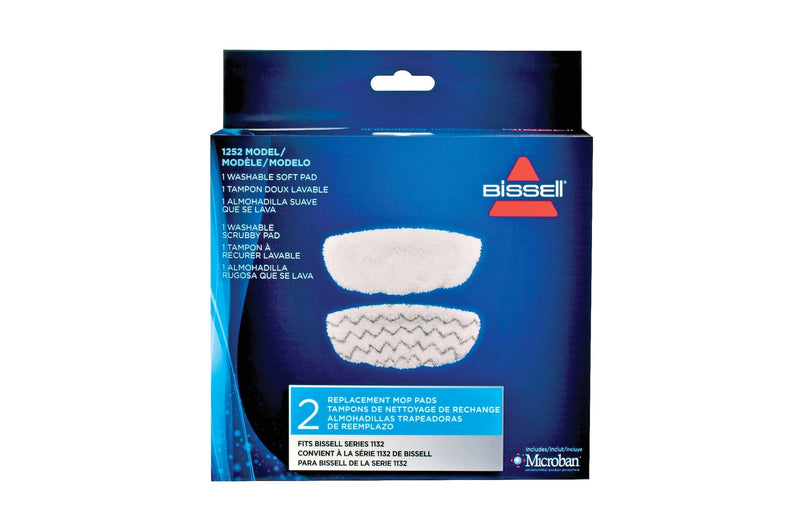 Bissell Symphony Replacement Steam Mop Pads, 2-pk B6