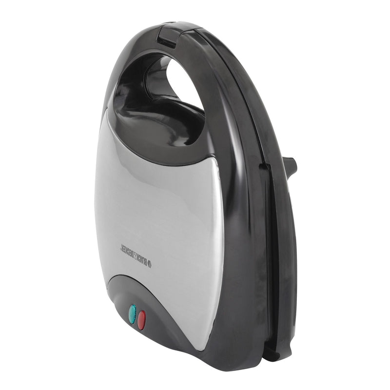 Black & Decker 4-in-1 Round Compact Waffle Maker with Interchangeable Plates & Indicator Lights F3