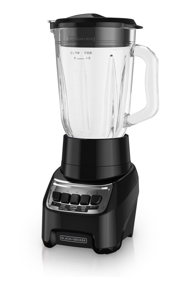 Black & Decker Blender Power Crush 4-Speed Piano Key, Black, 700W R0
