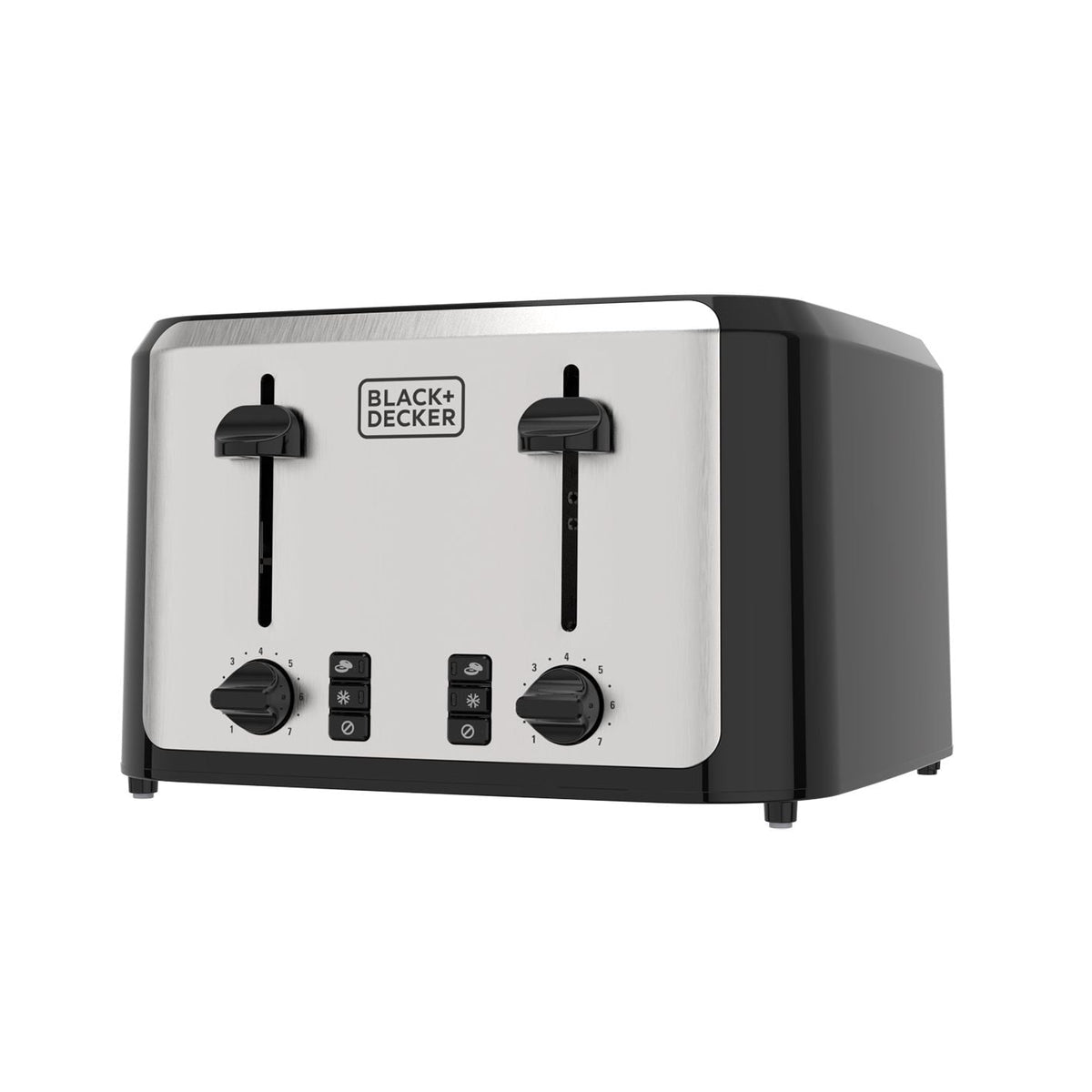 Black & Decker Extra Wide Slots Toaster with 7 Settings, 4-Slices