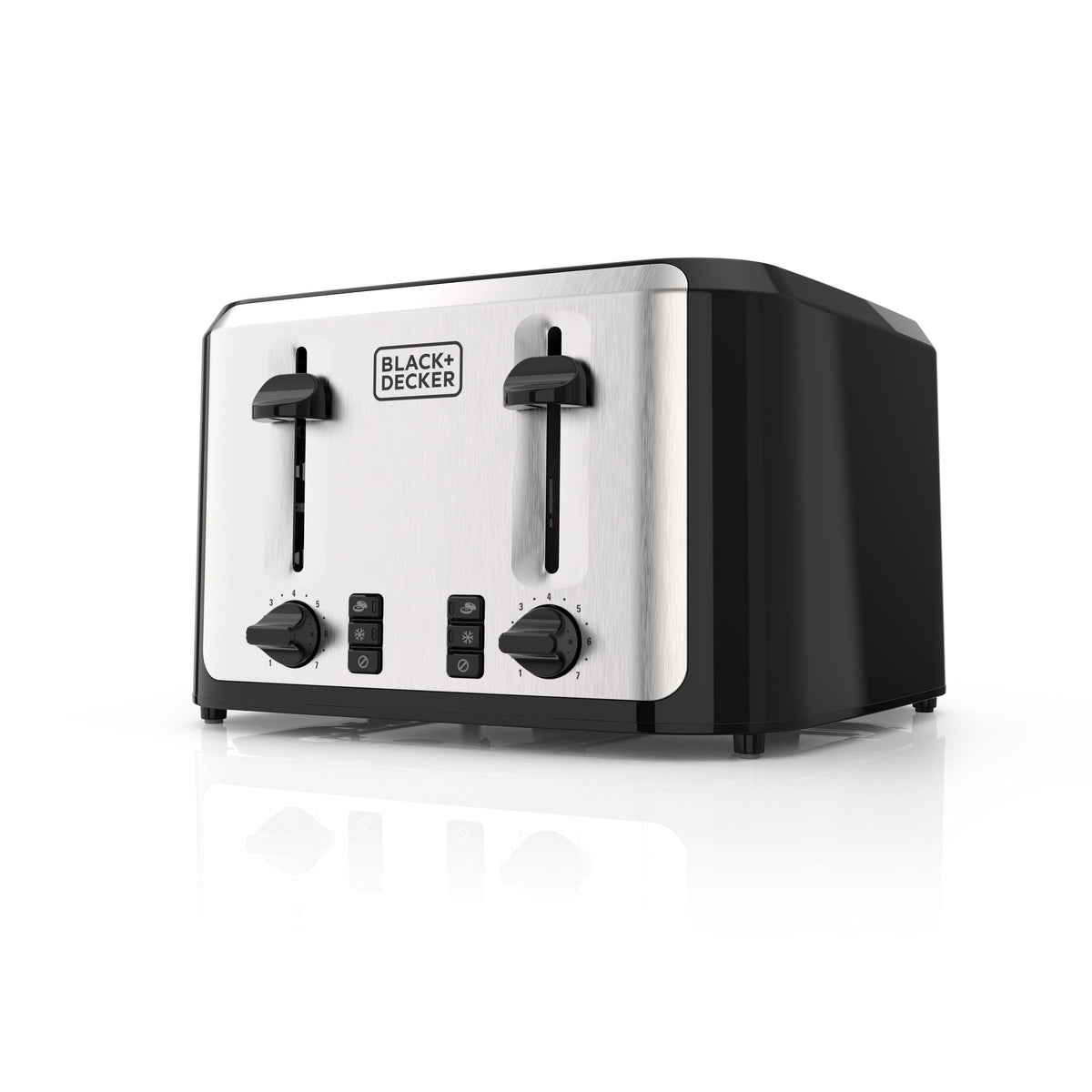 Black & Decker Extra Wide Slots Toaster with 7 Settings, 4-Slices