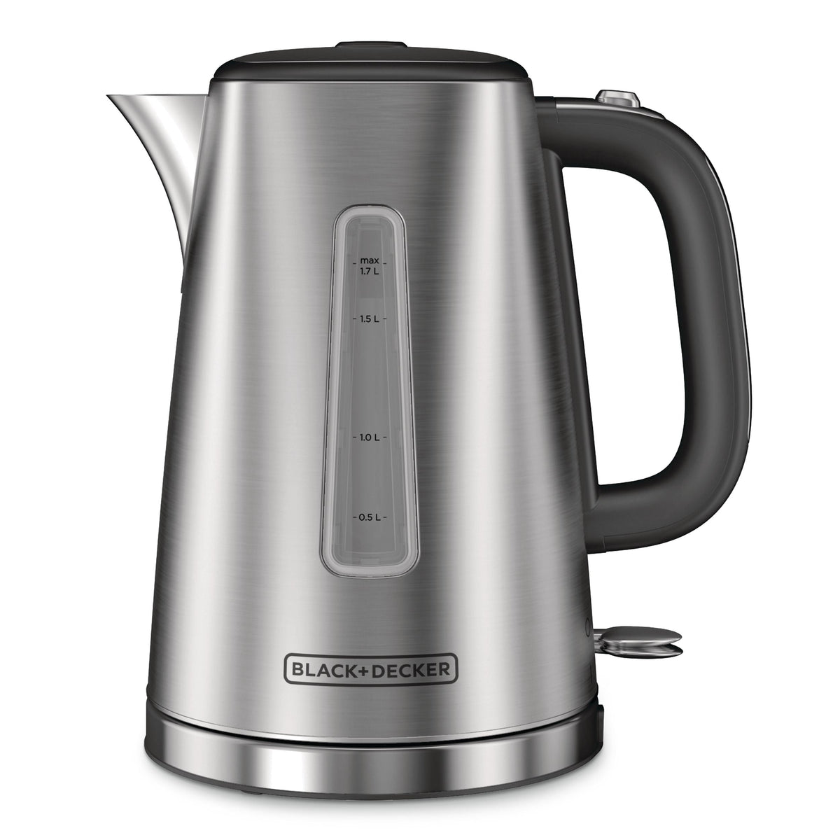 Black & Decker Kitchen Tools Cordless Electric Kettle with Auto Shut Off, Stainless Steel, 1.7L