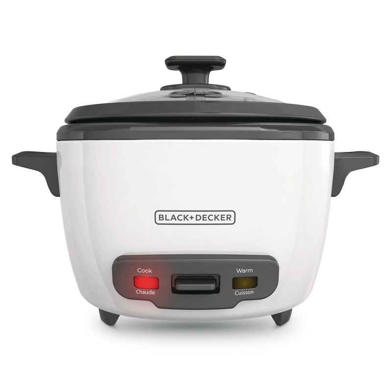 Black & Decker Rice Cooker & Non-Stick Steamer White, 16 Cups T7