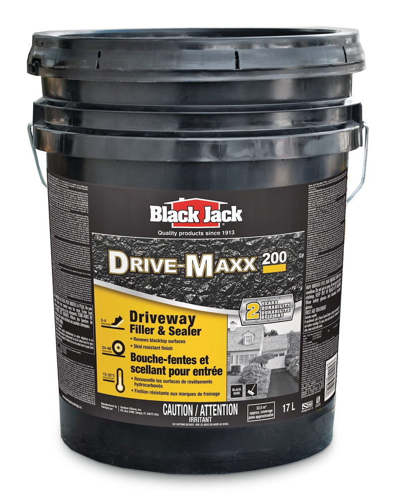 Black Jack Drive-Maxx 200 2-Year Asphalt Driveway Filler & Sealer, 32.5 sq. m Coverage, 17-L C7