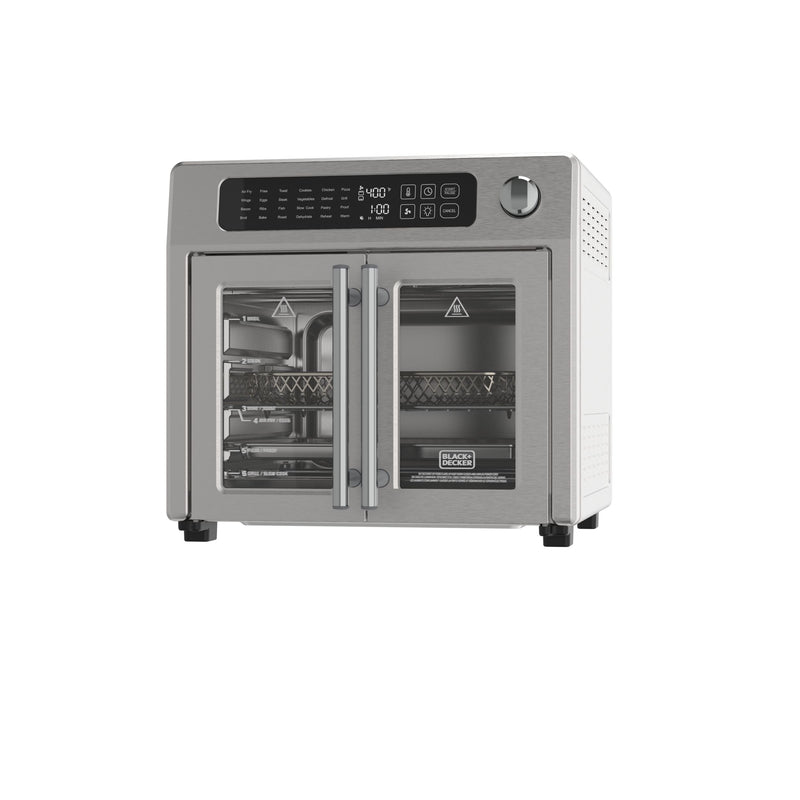 Black N Decker French Door Toaster Oven and Air Fryer, 26-Qt V0