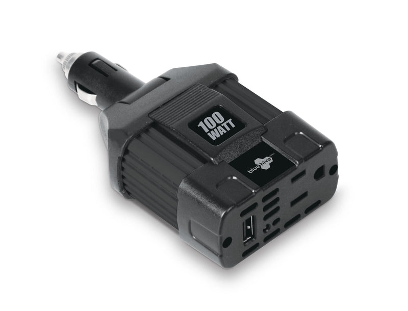 Bluehive 100W Power Inverter, Black S2