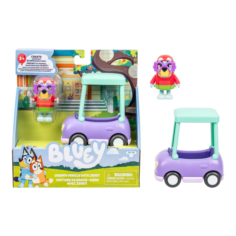 Bluey Granny Vehicle with Janet Interactive Playset H8
