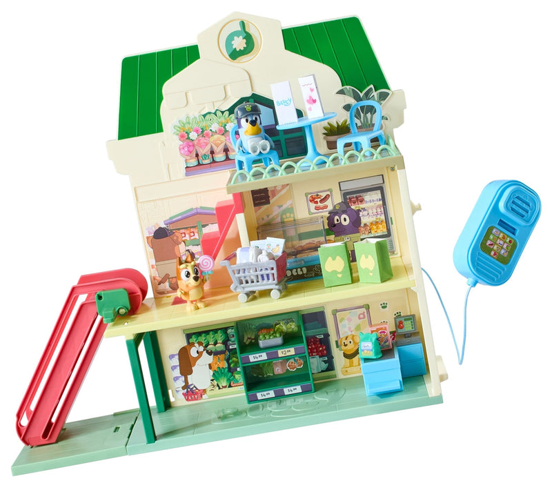 Bluey Supermarket and Restaurant Playset with Speaker D8