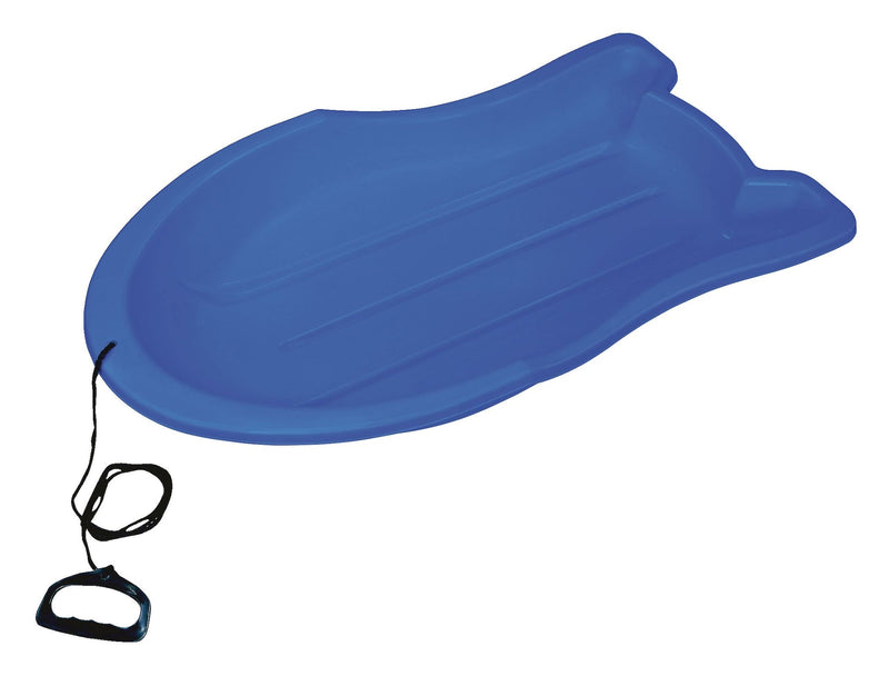 Booster Kids' 1-Person Lightweight Plastic Winter Snow Sled/Toboggan with Tow Rope Q5