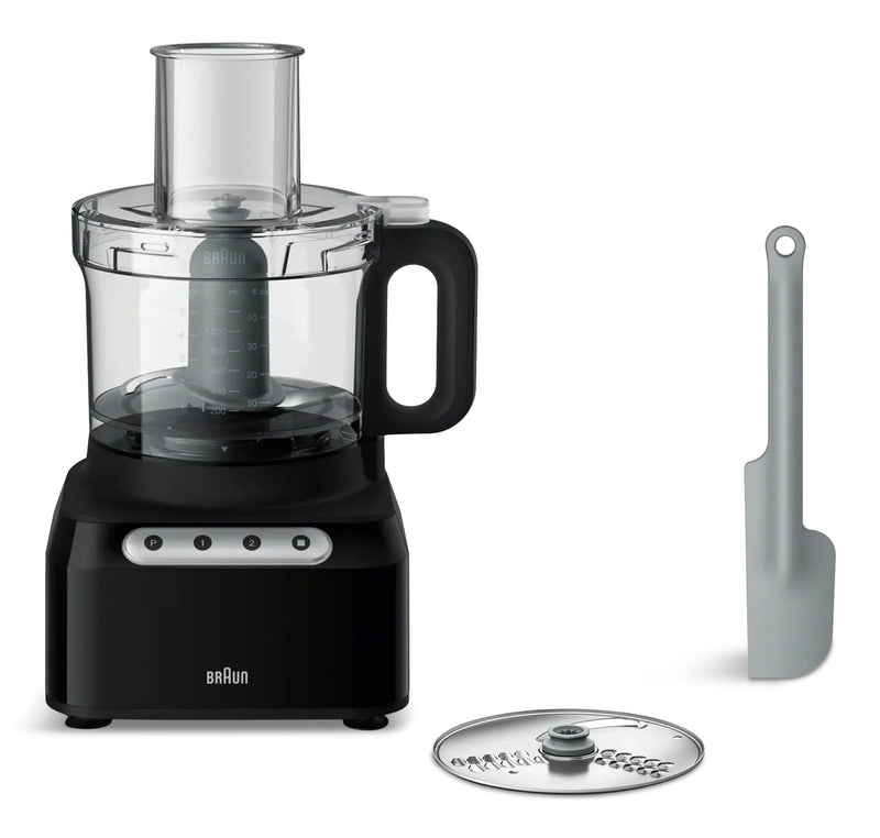 Braun 8-Cup (1.9 L) Food Processor, 550W Motor, Black M2